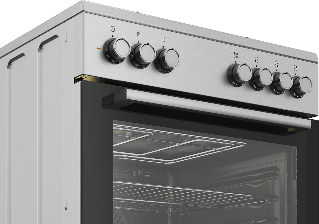 Beko FBE62130GXDN four et cuisinière Electrique Gaz Noir
