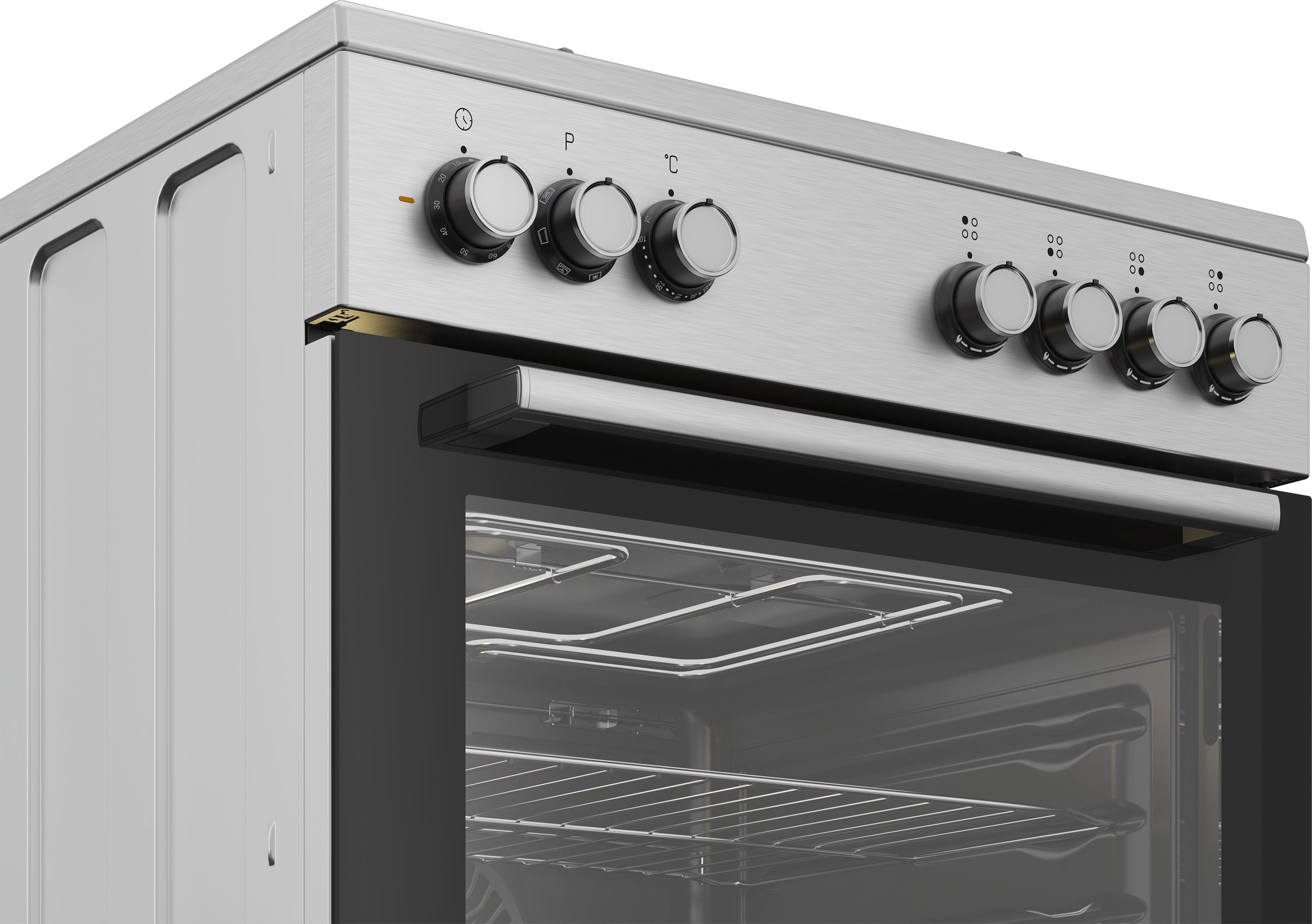 Beko FBE62130GXDN four et cuisinière Electrique Gaz Noir