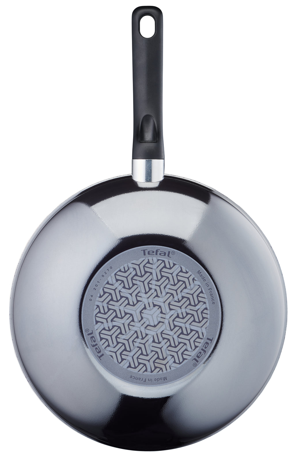 Tefal D52619 Resist Wokpfanne 28cm mit Spiegel-Effekt, schwarz