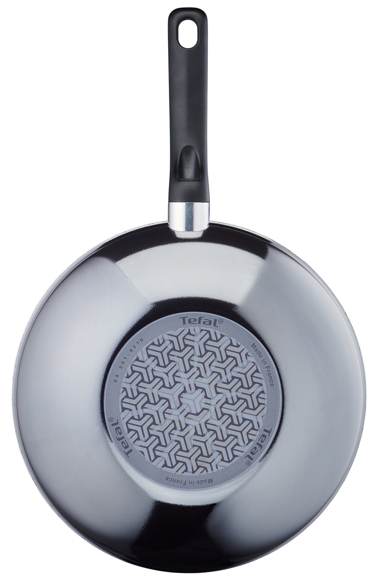 Tefal D52619 Resist Wokpfanne 28cm mit Spiegel-Effekt, schwarz