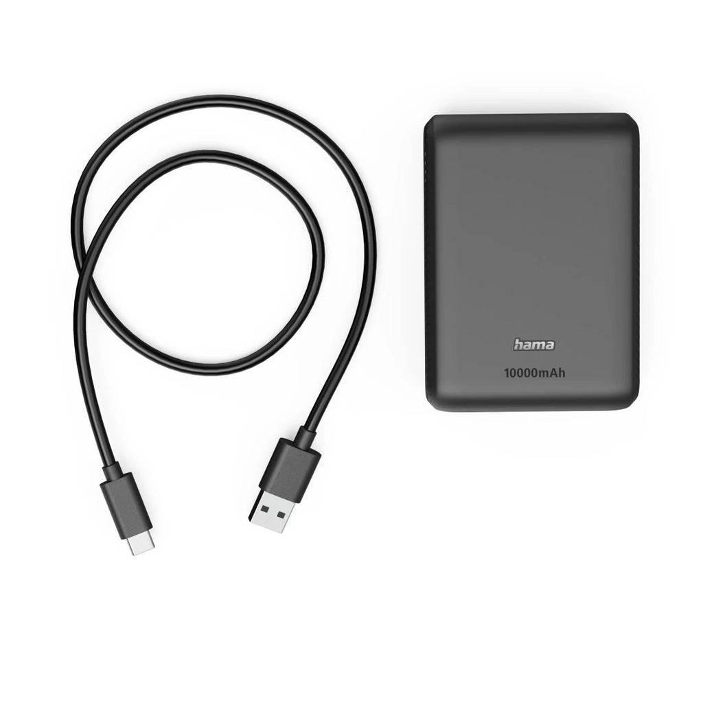 Hama 00201776 banque d'alimentation électrique Lithium Polymère (LiPo) 10000 mAh Anthracite