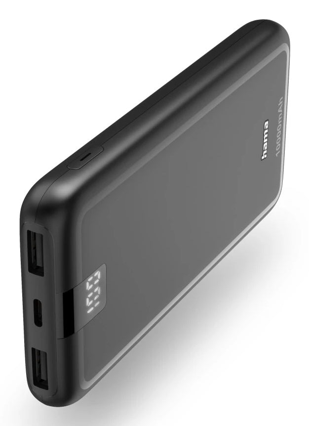 Hama 00201709 banque d'alimentation électrique Lithium Polymère (LiPo) 10000 mAh Anthracite