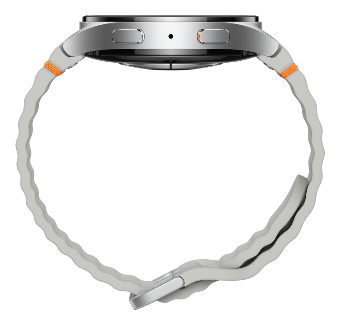 Samsung Samsung Galaxy Watch7 3,81 cm (1.5") AMOLED 44 mm Numérique 480 x 480 pixels Écran tactile 4G Argent Wifi GPS (satellite)