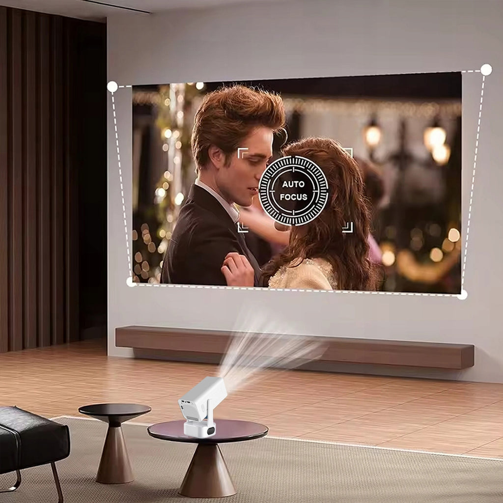 Mini-projecteur portable Android 13 avec Wi-Fi, projection à 360°, Full HD et 4K pour téléphone Zenwire IMC360