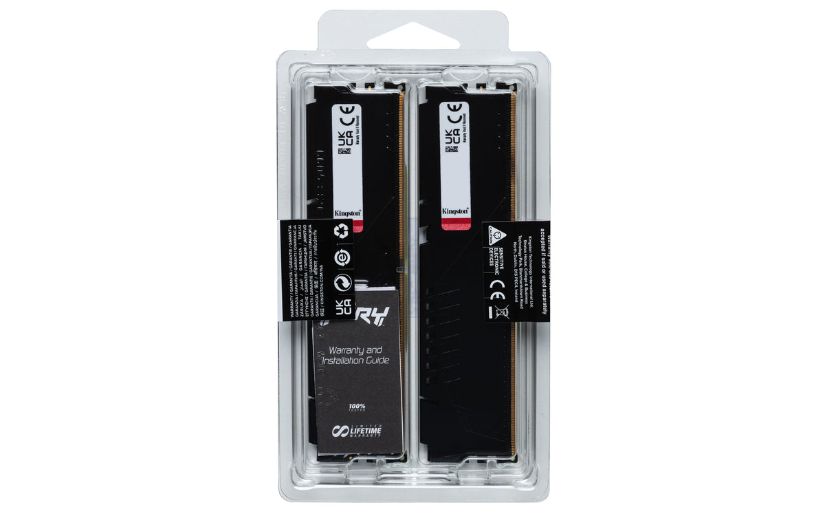 Kingston Technology FURY Beast 64Go 6000MT/s DDR5 CL36 DIMM (Kit de 2) Noir