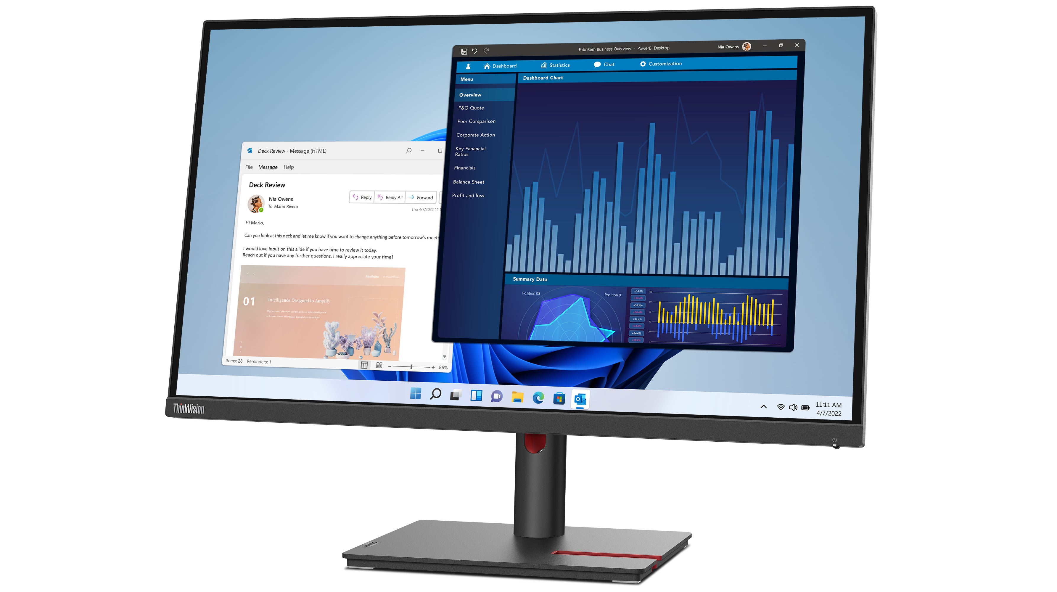 Lenovo ThinkVision T27p-30 écran plat de PC 68,6 cm (27") 3840 x 2160 pixels 4K Ultra HD LED Noir