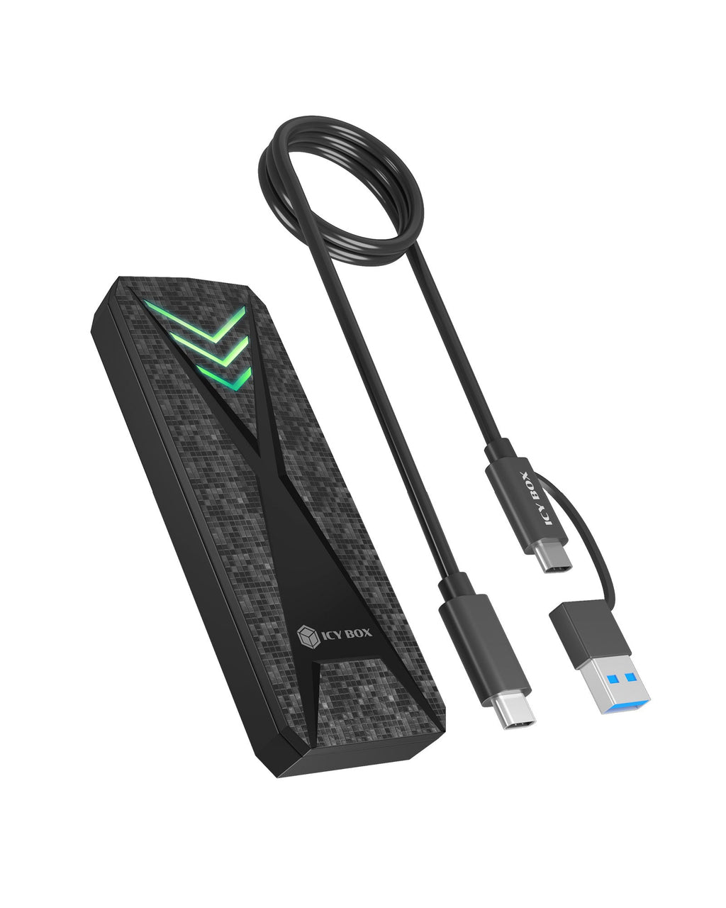 ICY BOX Spade Case 1805 Enceinte ssd Noir M.2