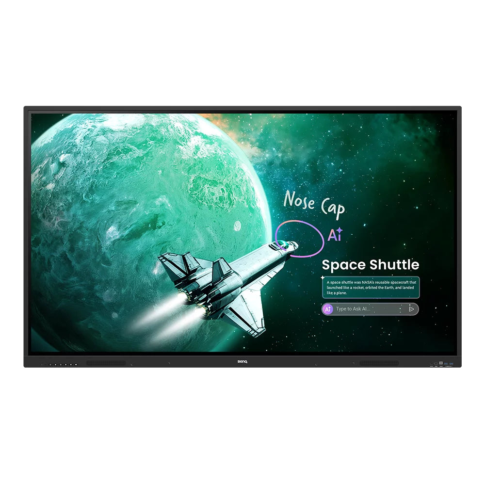 BenQ RE6505A tableau blanc interactif 165,1 cm (65") 3840 x 2160 pixels Écran tactile Noir USB