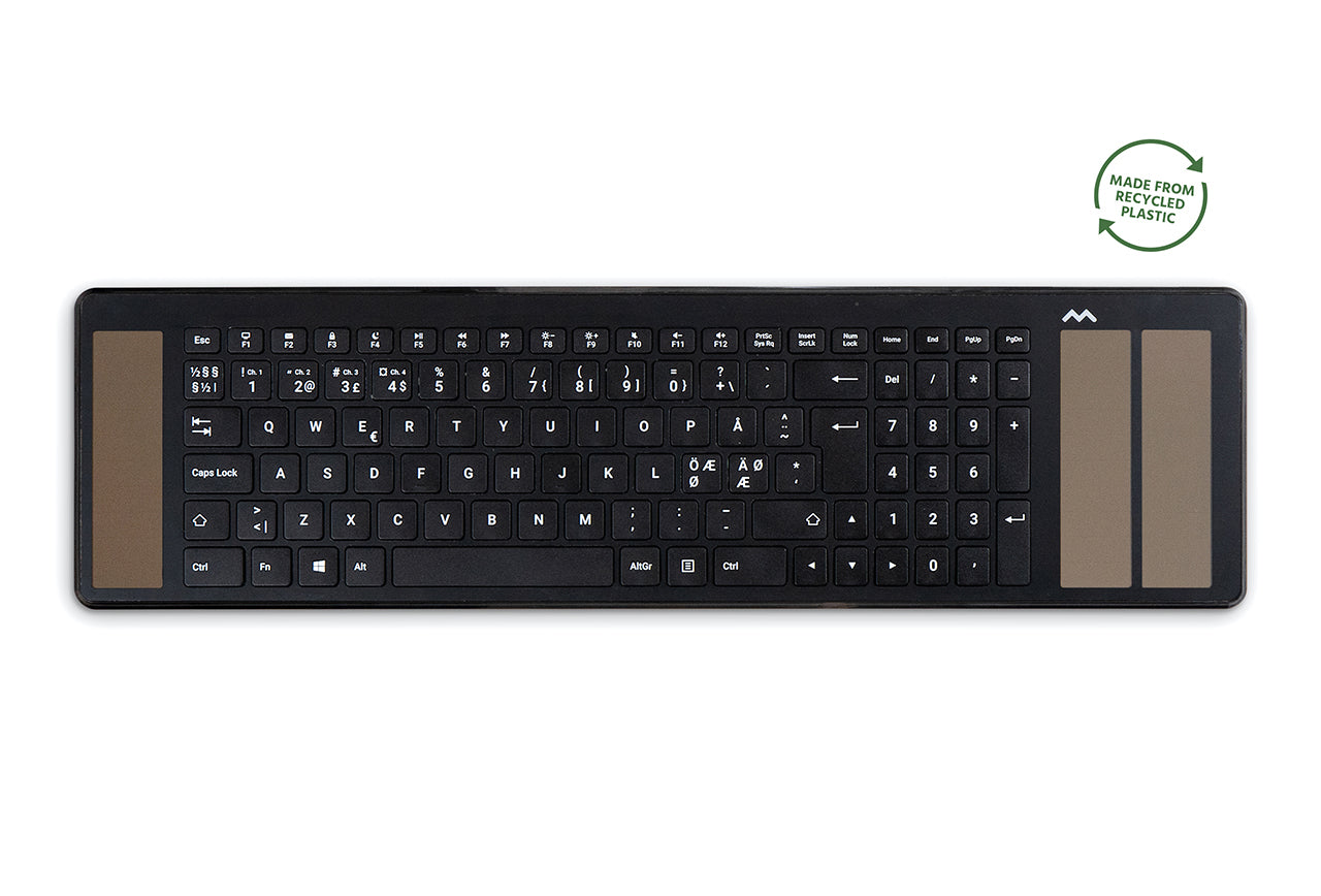 Mousetrapper Type - Nordic clavier Bureau USB + Bluetooth Nordique Noir