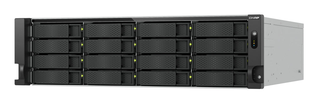 QNAP TS-H1677AXU-RP Serveur de stockage Rack (3 U) AMD Ryzen™ 7 7745 32 Go DDR5 0 To QNAP QTS Noir, Gris