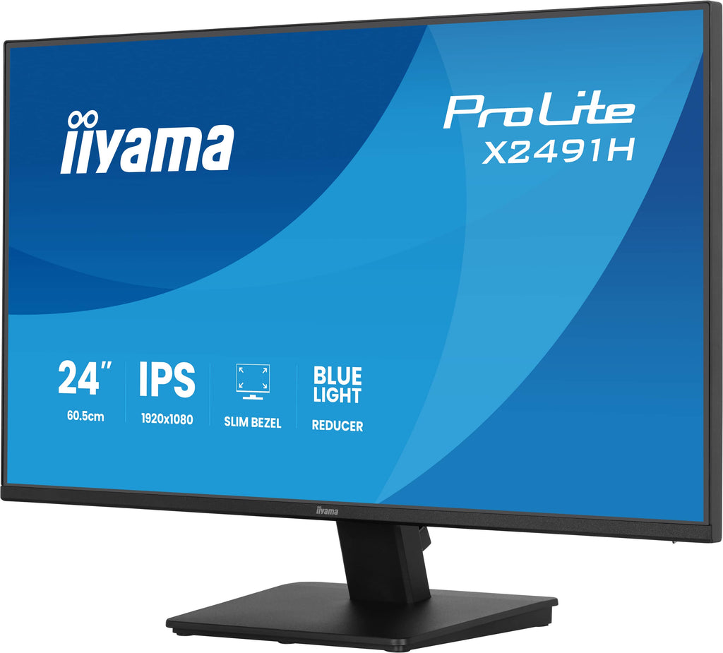 iiyama ProLite X2491H-B1 écran plat de PC 60,5 cm (23.8") 1920 x 1080 pixels Full HD LCD Noir