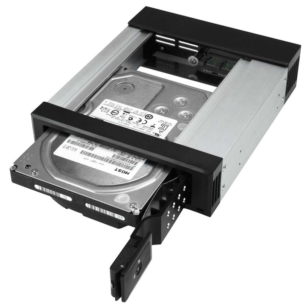 StarTech.com Rack Disque Dur 5,25" vers 3,5" SATA/SAS avec Échange à Chaud, Aluminium