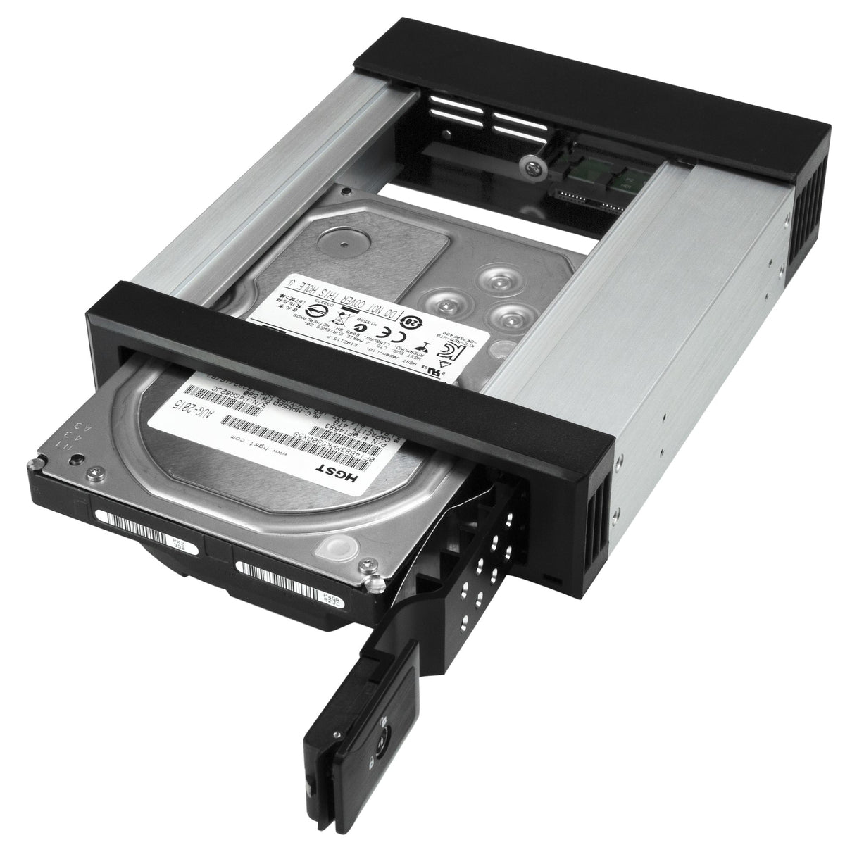 StarTech.com Rack Disque Dur 5,25" vers 3,5" SATA/SAS avec Échange à Chaud, Aluminium
