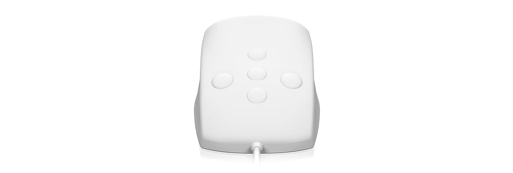 Souris de Bureau Ambidextre KSM-3020M-W USB Type-A, Blanche