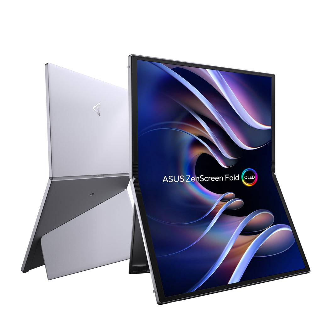 ASUS ZenScreen Fold OLED MQ17QH écran plat de PC 43,9 cm (17.3") 2560 x 1920 pixels Quad HD Argent