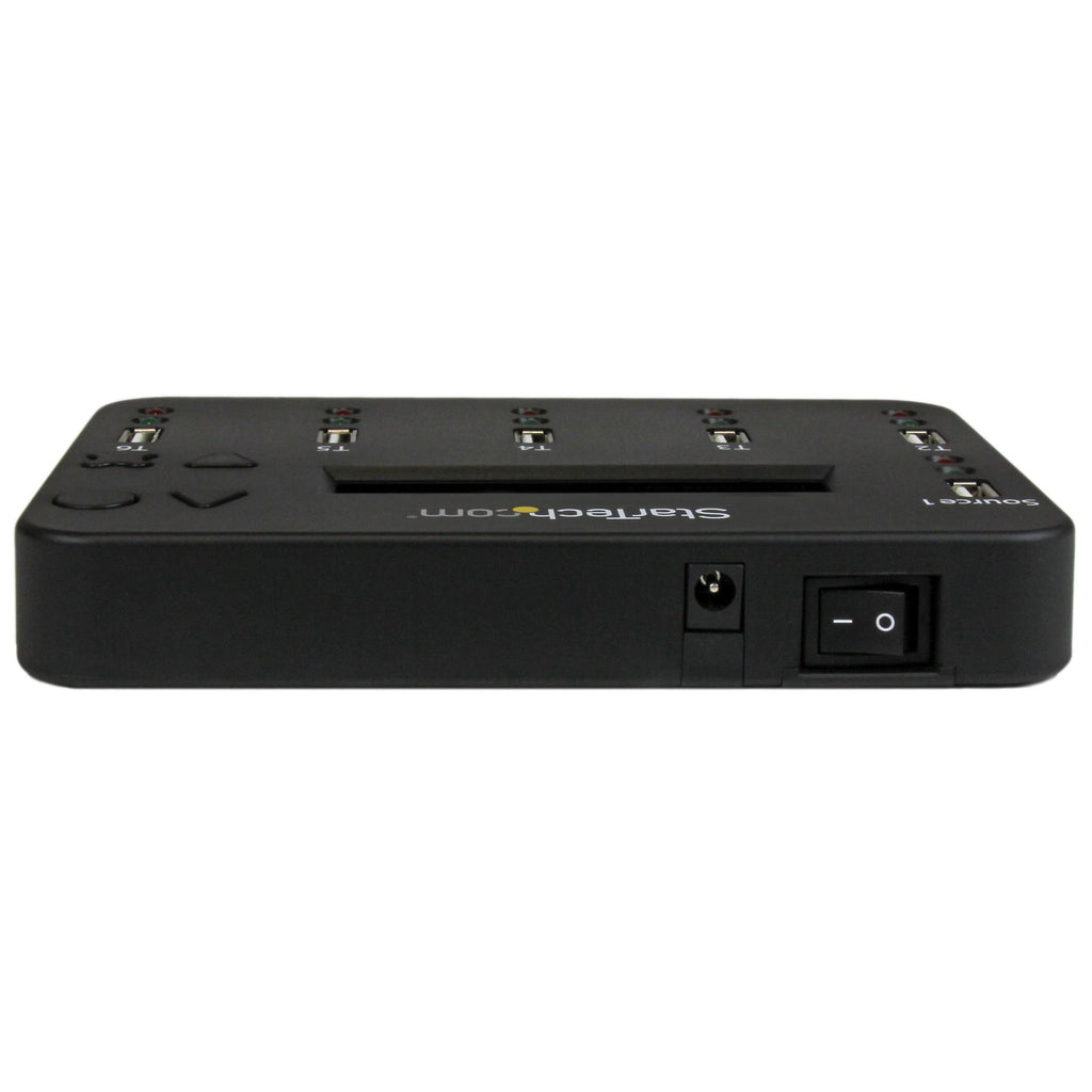 StarTech.com Duplicateur et Effaceur Autonome de 1 à 5 Clés USB USBDUP15, 1,5 Go/min, Affichage LCD