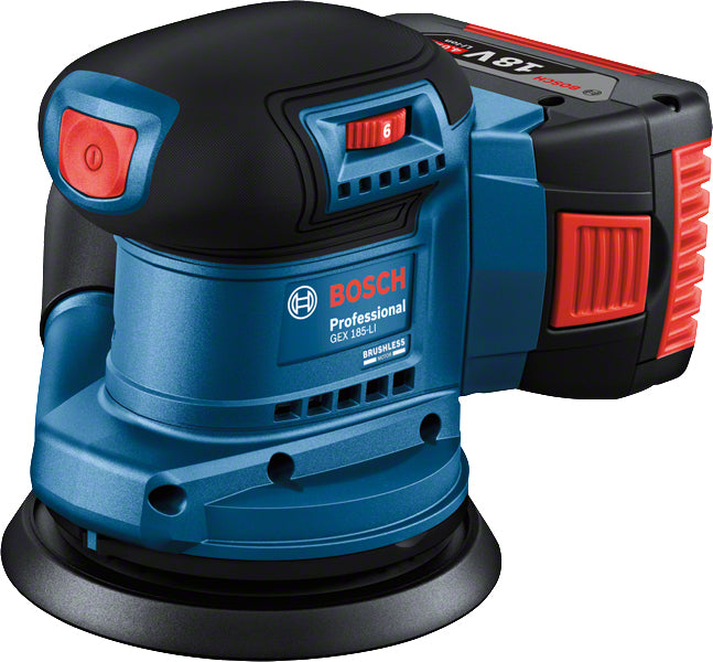 Bosch Bosch GEX 185-LI Professional Ponceuse orbitale aléatoire 10000 OPM Bleu