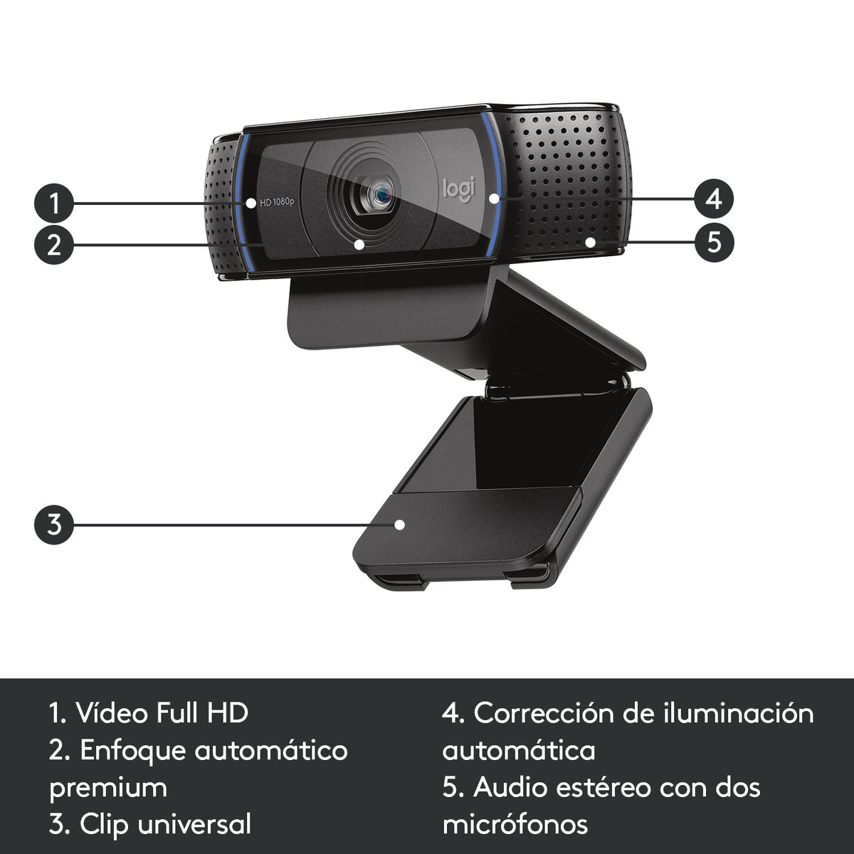 Logitech 960-001055 1920x1080 Webcam