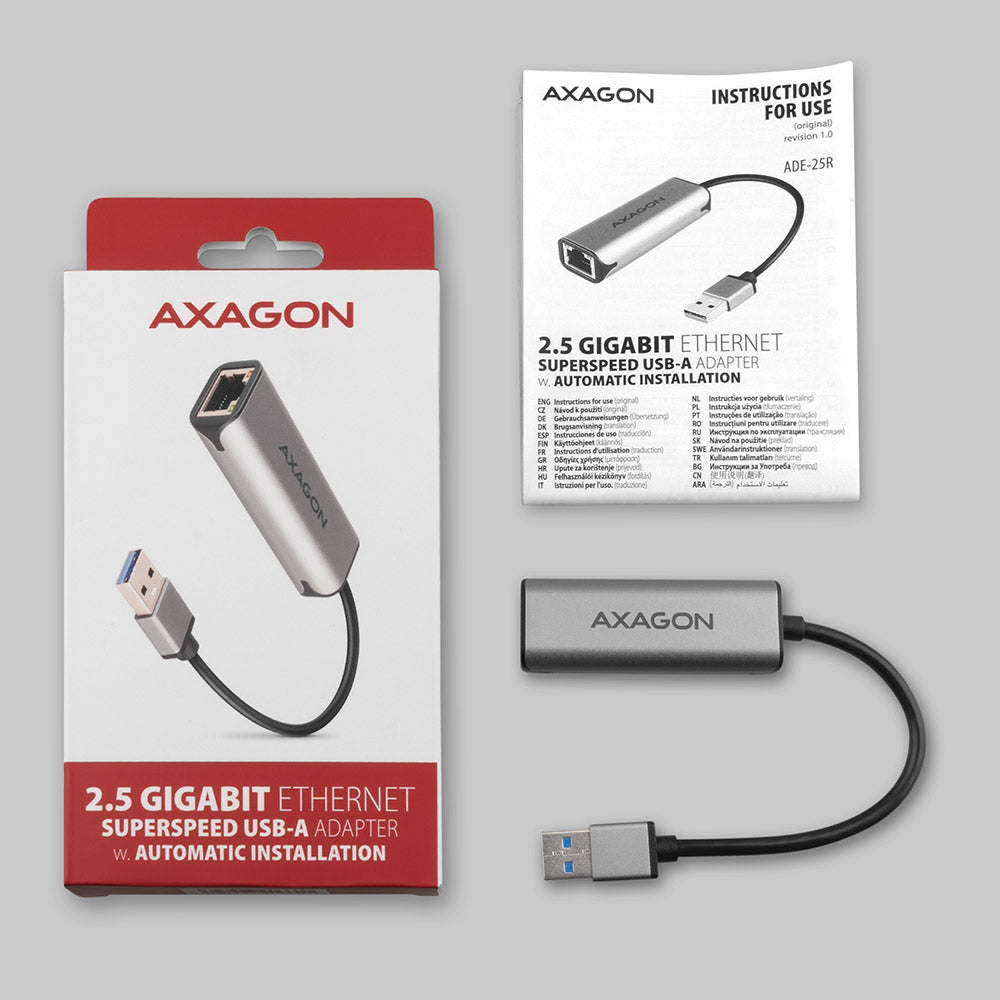 Axagon ADE-25R carte réseau Ethernet 2500 Mbit/s - vue 6