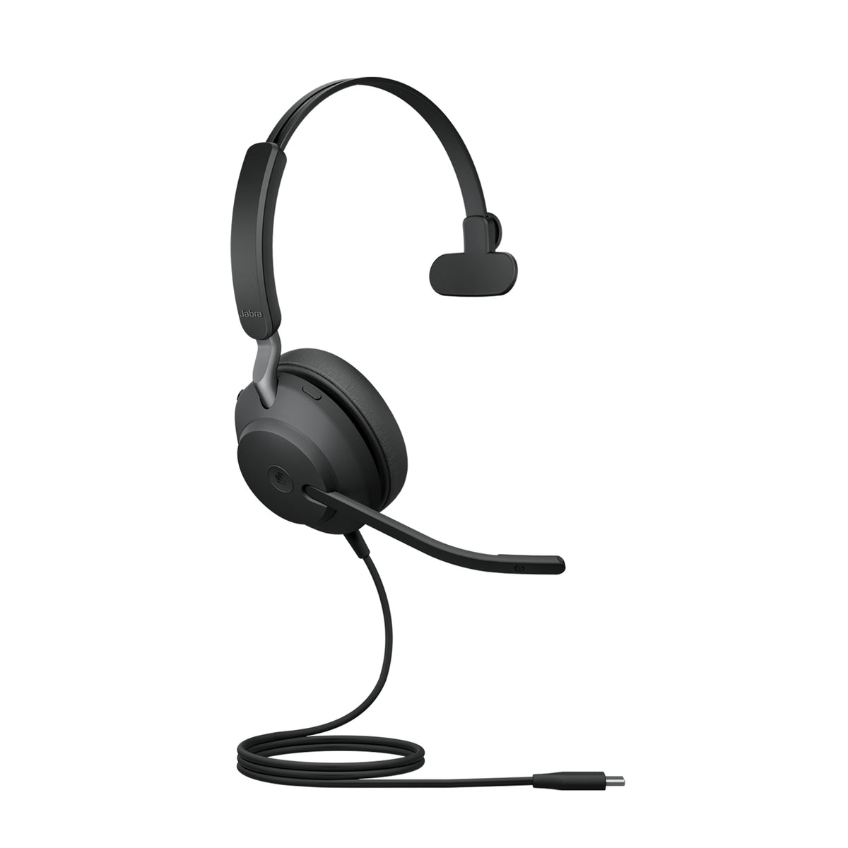 Jabra Evolve2 40 SE Casque Filaire pour Bureau et Centre d'appels, USB Type-C / USB Type-A, Noir