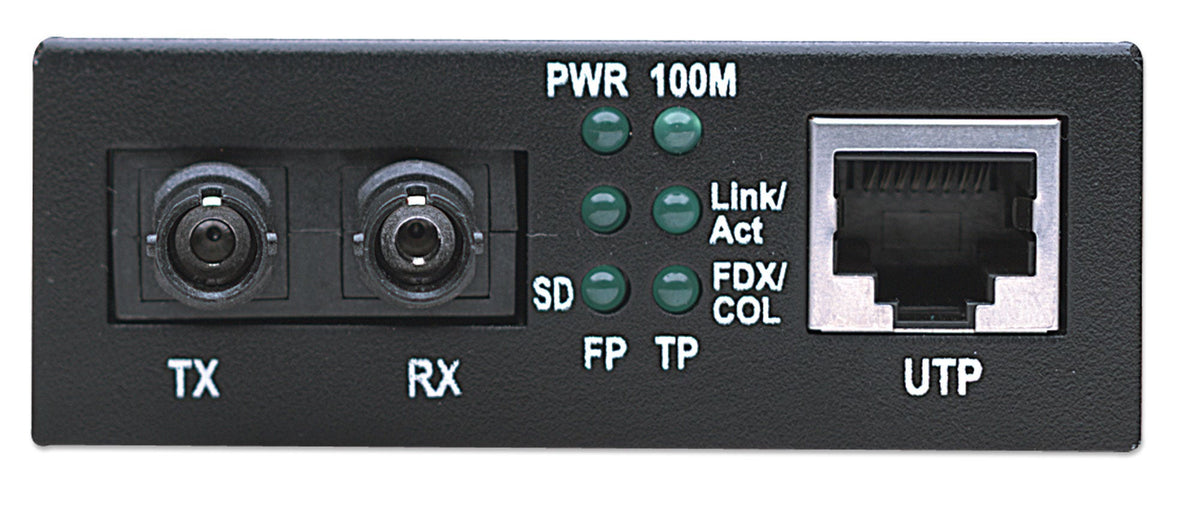 Intellinet 506519 Convertisseur de Support Réseau 100 Mbit/s 1310 nm Multimode Noir
