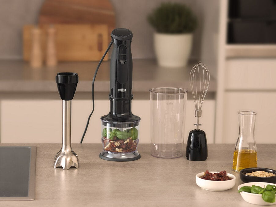 Braun MultiQuick 5 MQ 50202 M Mixeur Plongeant 1000 W, Noir, Bol 0,6 L