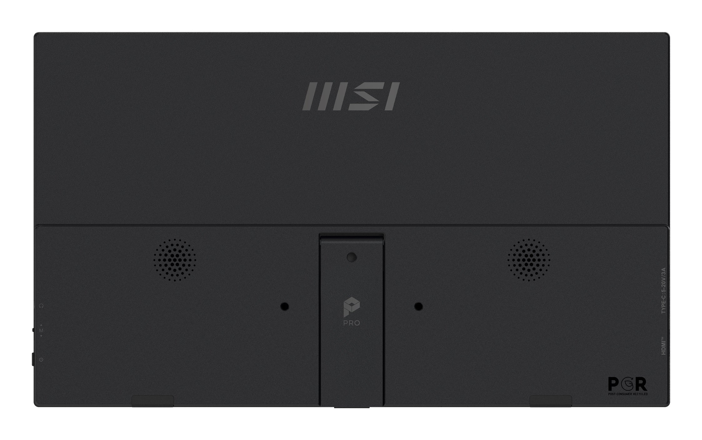 MSI PRO MP165DE E6 téléviseur et moniteur portables Moniteur portable Noir 39,6 cm (15.6") LED 1920 x 1080 pixels