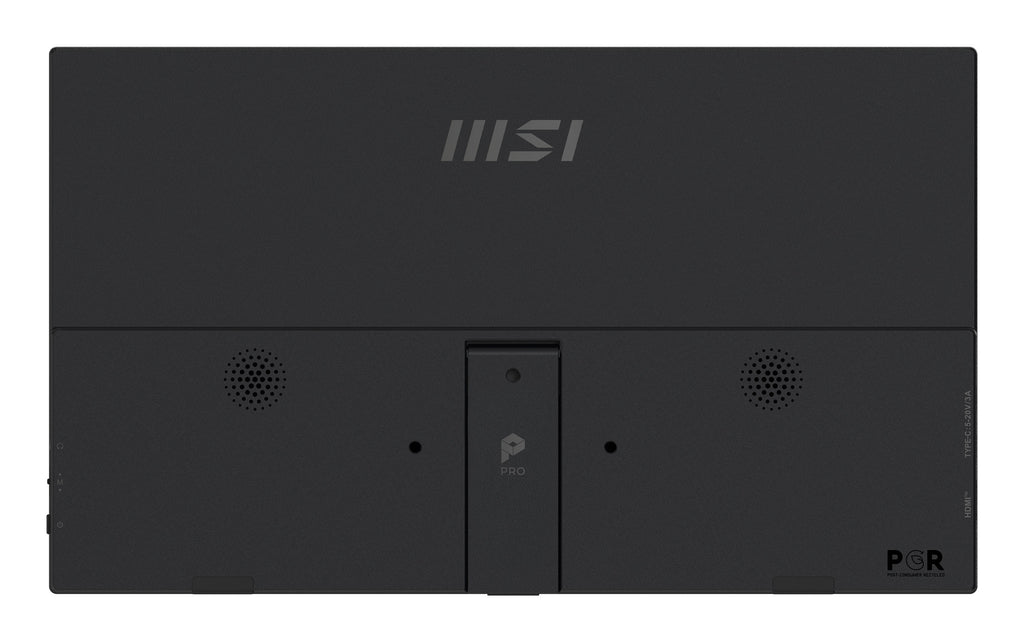 MSI PRO MP165DE E6 téléviseur et moniteur portables Moniteur portable Noir 39,6 cm (15.6") LED 1920 x 1080 pixels