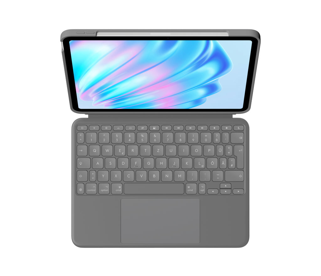 Logitech Combo Touch Clavier et Étui Folio à Ciseaux 16 niveaux Filaire Allemand