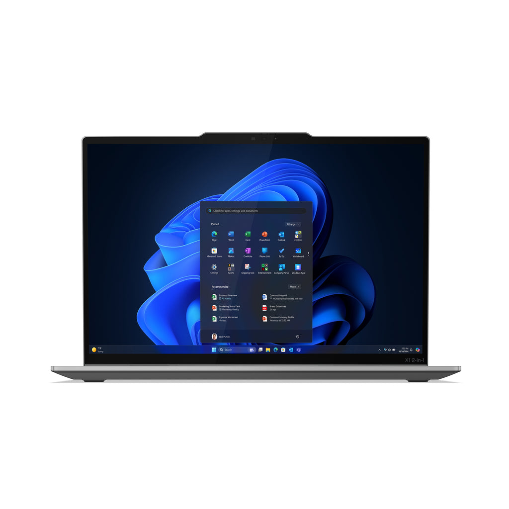 Lenovo ThinkPad X1 2-in-1 Gen 10 Aura Edition Copilot+ PC Intel Core Ultra 7 258V Hybride (2-en-1) 35,6 cm (14") Écran tactile 2.8K 32 Go LPDDR5x-SDRAM 1 To SSD Wi-Fi 7 (802.11be) Windows 11 Pro Allemand Gris
