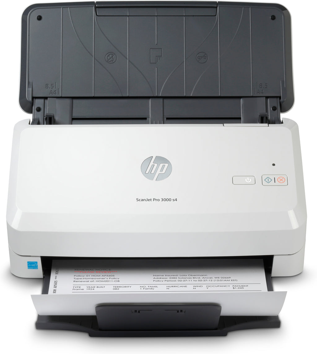 Scanner à Alimentation Feuille à Feuille HP Scanjet Pro 3000 s4, 600 x 600 DPI, A4, Noir et Blanc