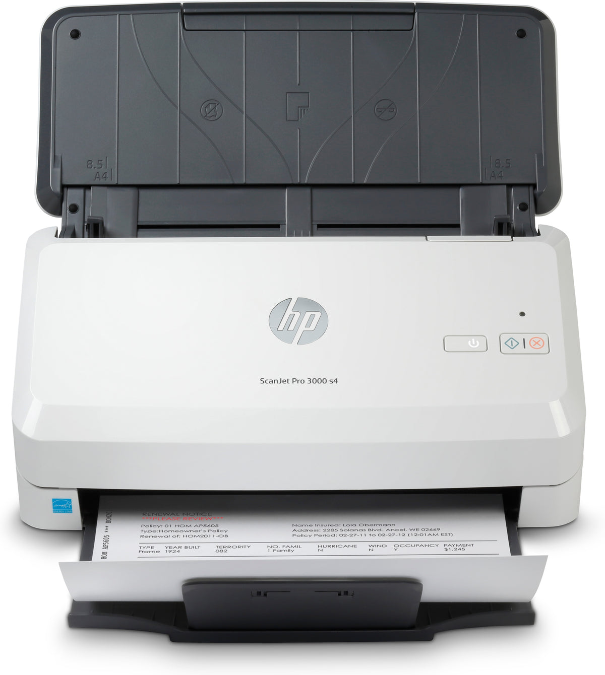 Scanner à Alimentation Feuille à Feuille HP Scanjet Pro 3000 s4, 600 x 600 DPI, A4, Noir et Blanc