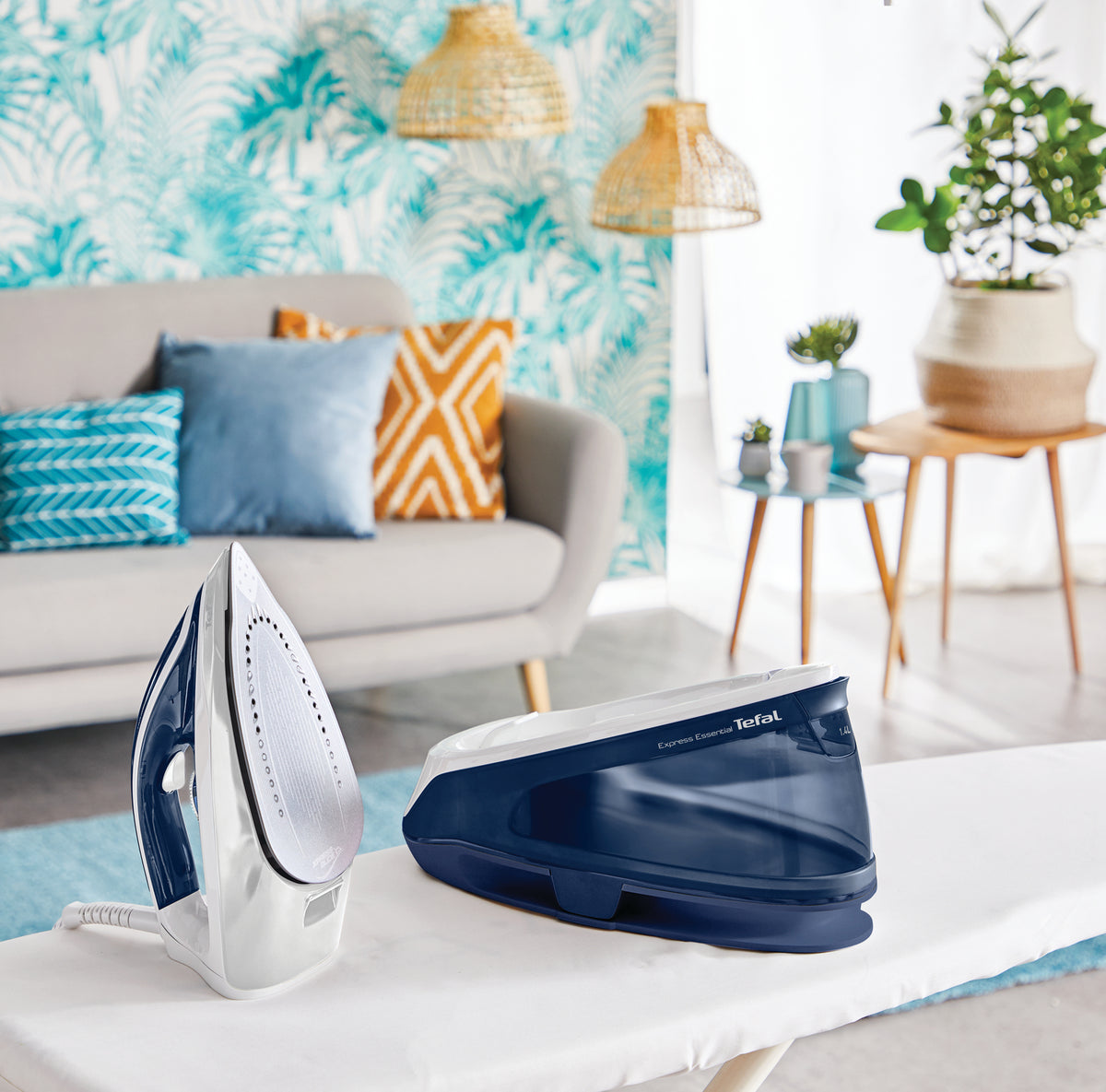 Tefal Express Essential SV6116 2200 W 1,4 L Bleu, Blanc