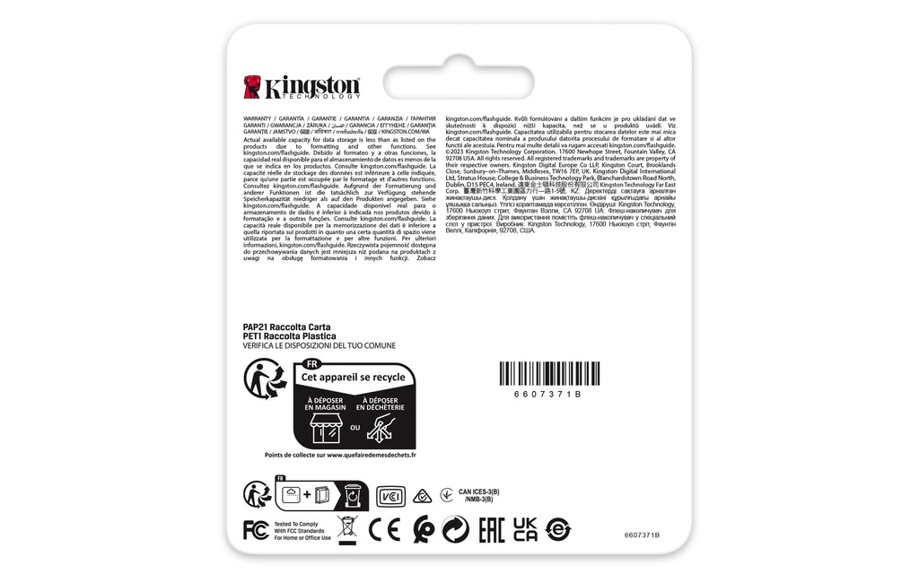 Kingston Technology 16G SDHC Industrial pSLC