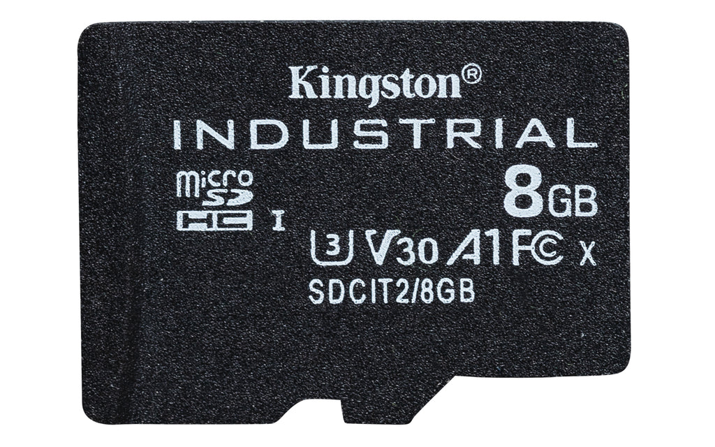 Kingston Technology Carte 8GB microSDHC Industrielle C10 A1 pSLC emballage individuel sans adaptateur