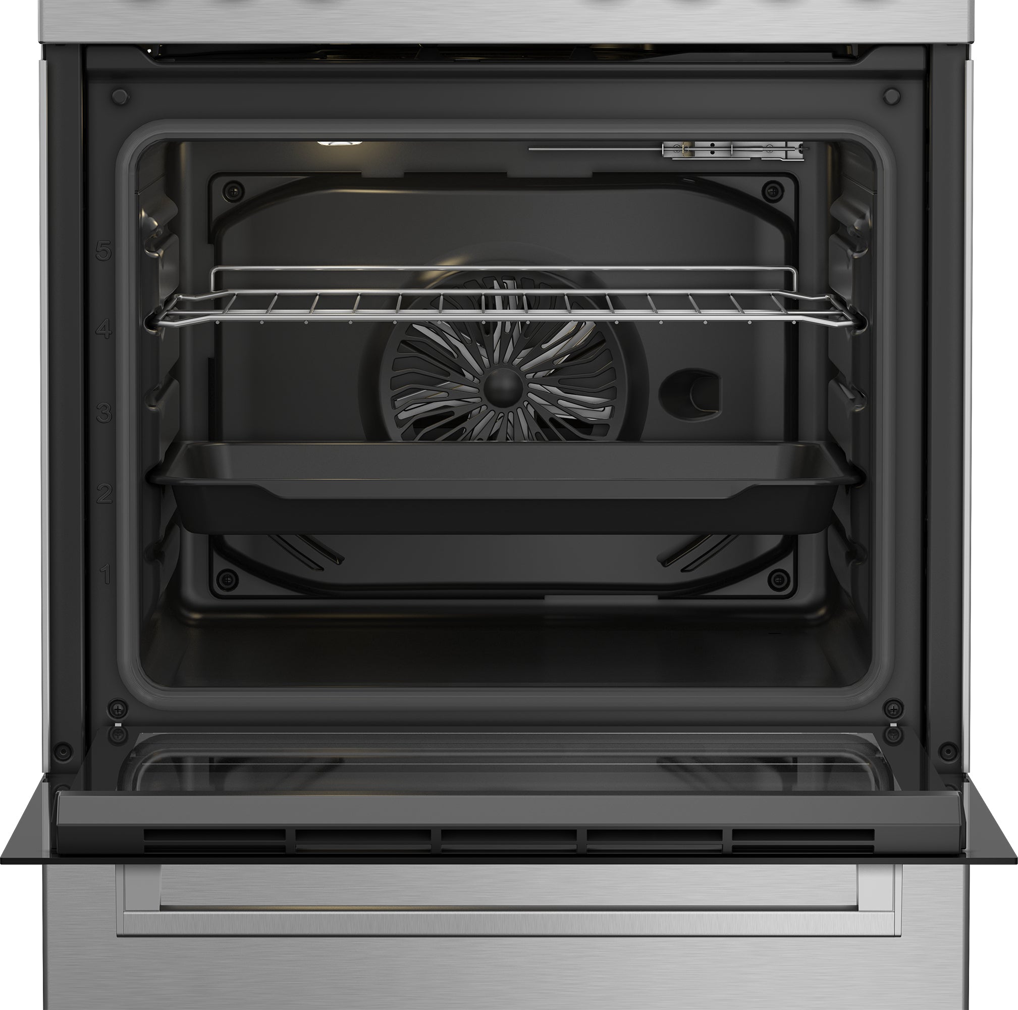 Beko FBE62130GXDN four et cuisinière Electrique Gaz Noir