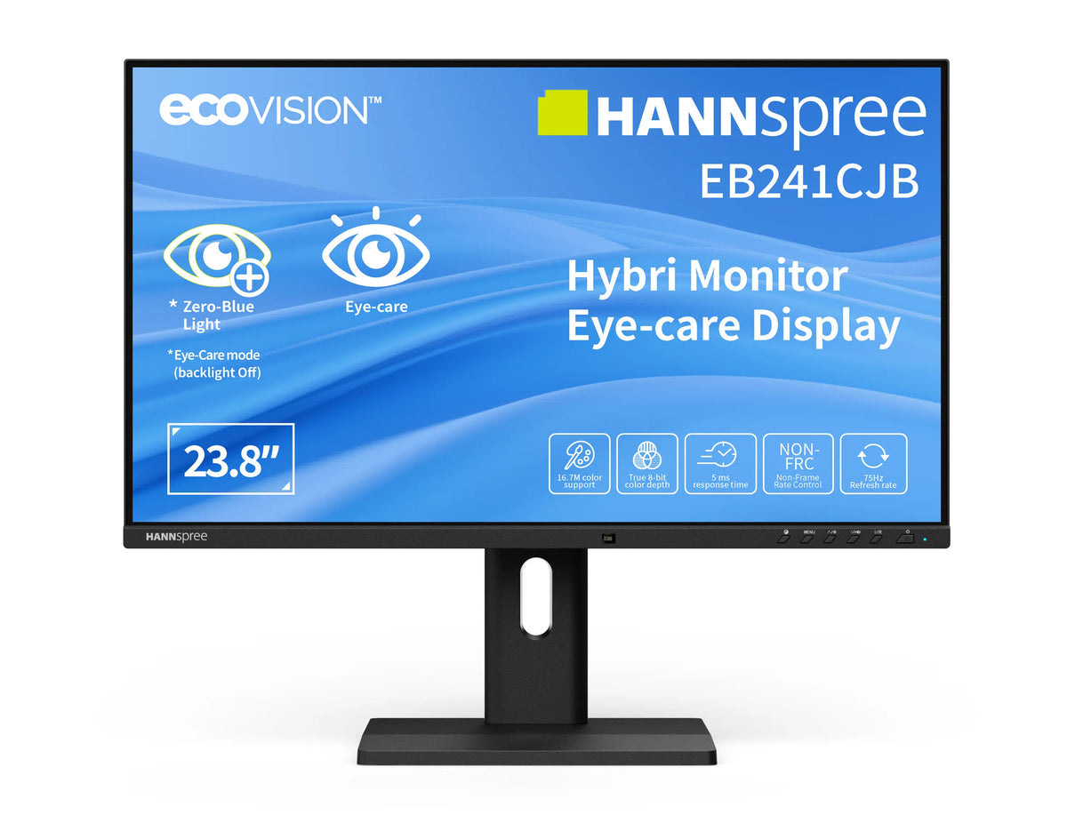 Hannspree Hybri EB241CJB Moniteur PC 23.8" Full HD 1920 x 1080 LCD Noir