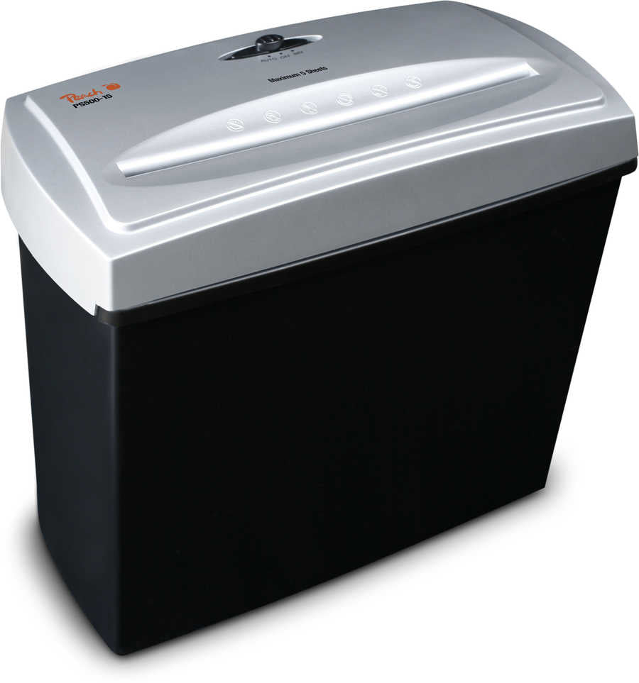 Peach PS500-15 destructeur de papier Destruction croisée 74 dB 21 cm Noir