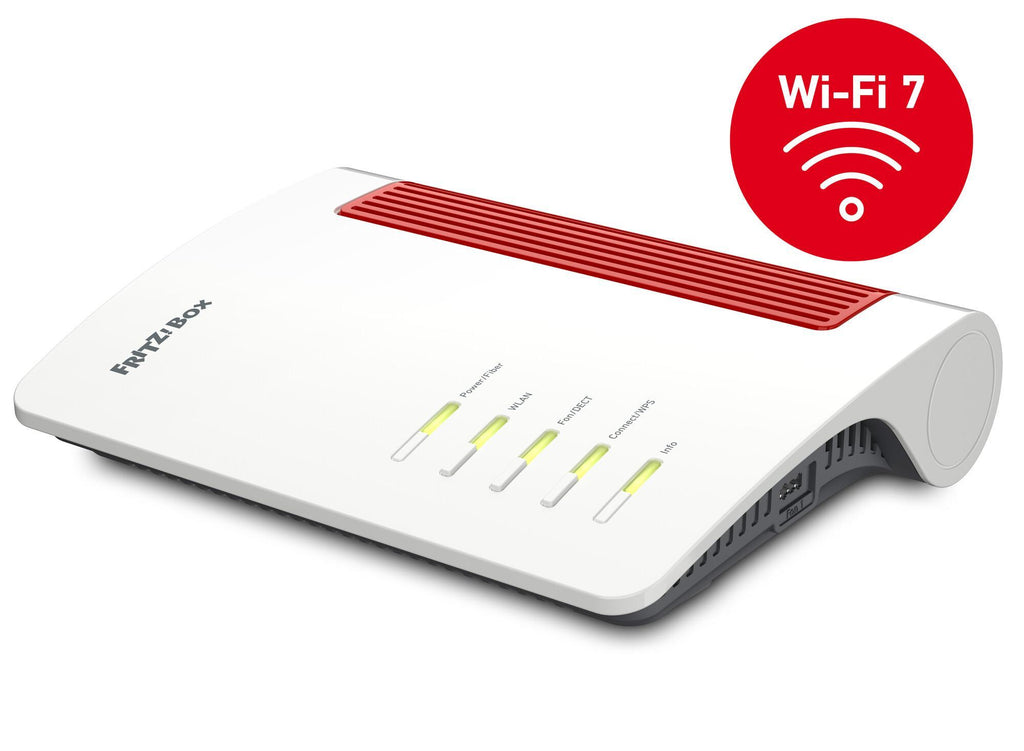 Routeur Sans Fil Box 5690 Bi-bande 2.5 Gigabit Ethernet, Wi-Fi 7, Rouge et Blanc