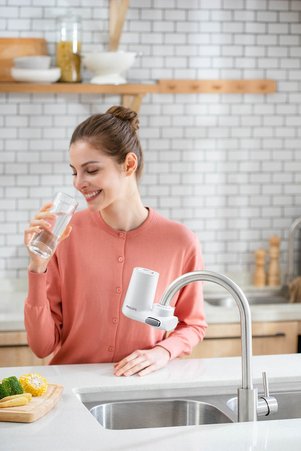 Philips AWP3703/10 filtre à eau Filtre à eau pour robinet Blanc