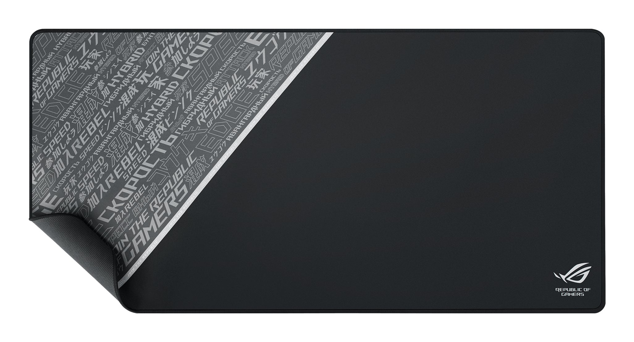 ASUS ROG Sheath BLK LTD Tapis de souris de jeu Noir, Gris, Blanc