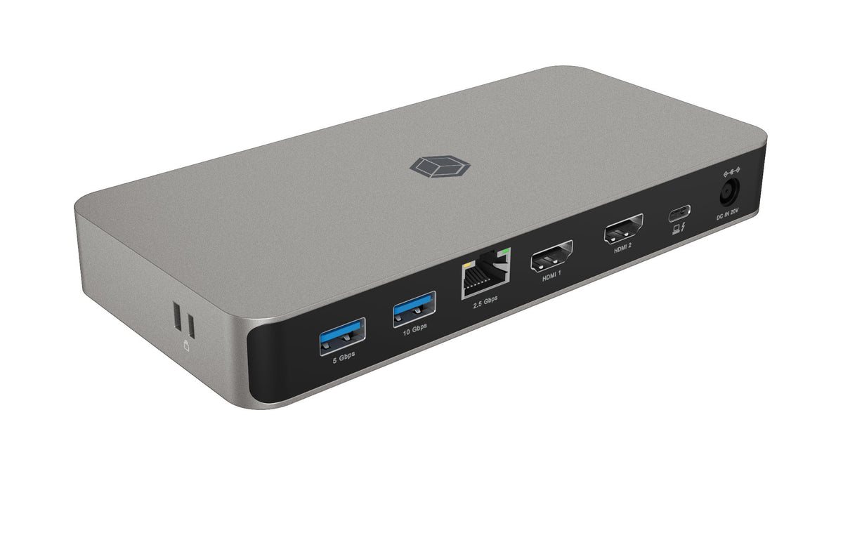 ICY BOX IB-DK2880-C41 Avec fil USB4 Anthracite, Noir - vue 5