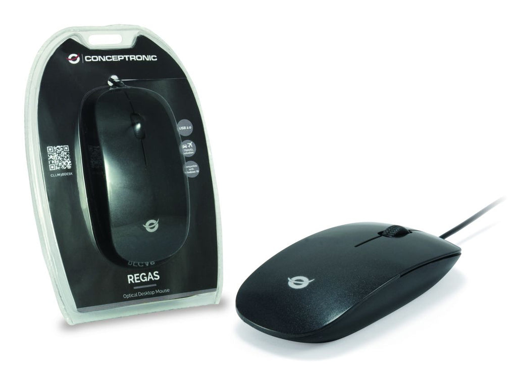 Conceptronic CLLM3BDESK souris Bureau Ambidextre USB Type-A Optique 800 DPI