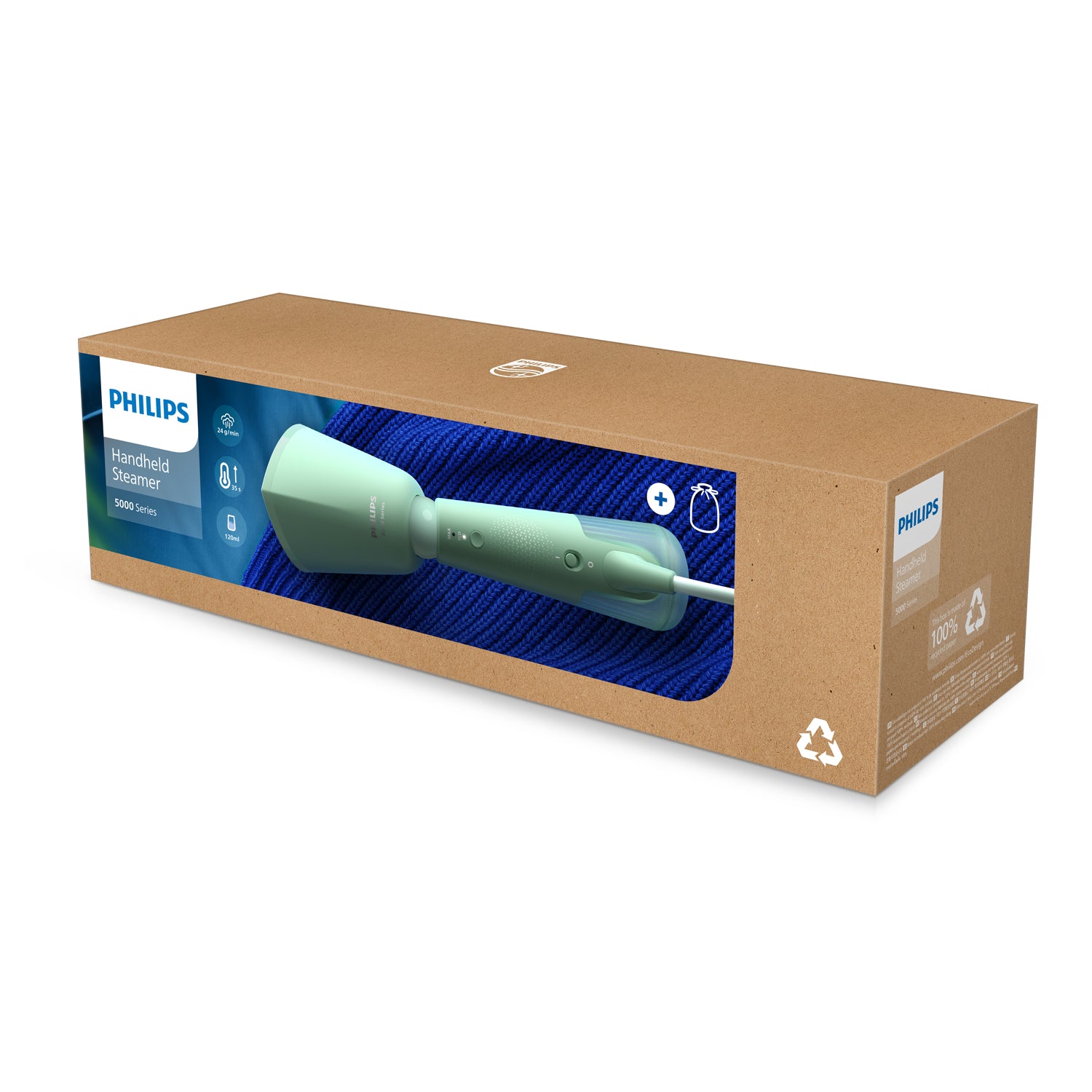 Philips 5000 series STH5010/70 défroisseur à vapeur Défroisseur vapeur portatif 0,12 L 1400 W Vert