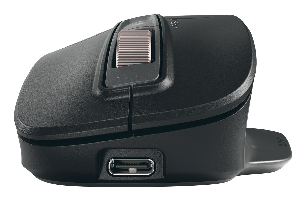 CHERRY Stream Mouse Ultimate, Souris Sans Fil RF, Bluetooth et USB Type-C, 4000 DPI, Noir