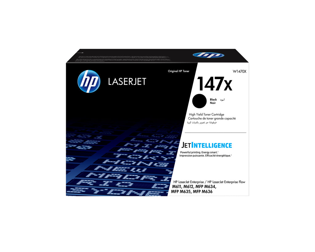 HP LaserJet Toner 147X Noir Grande Capacité Authentique