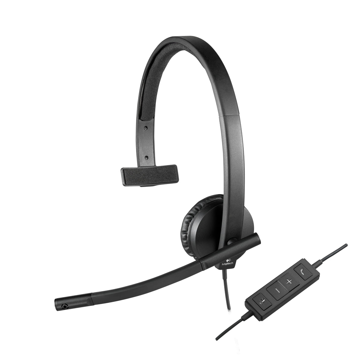 Logitech USB Headset H570e Kablet Høretelefoner Sort