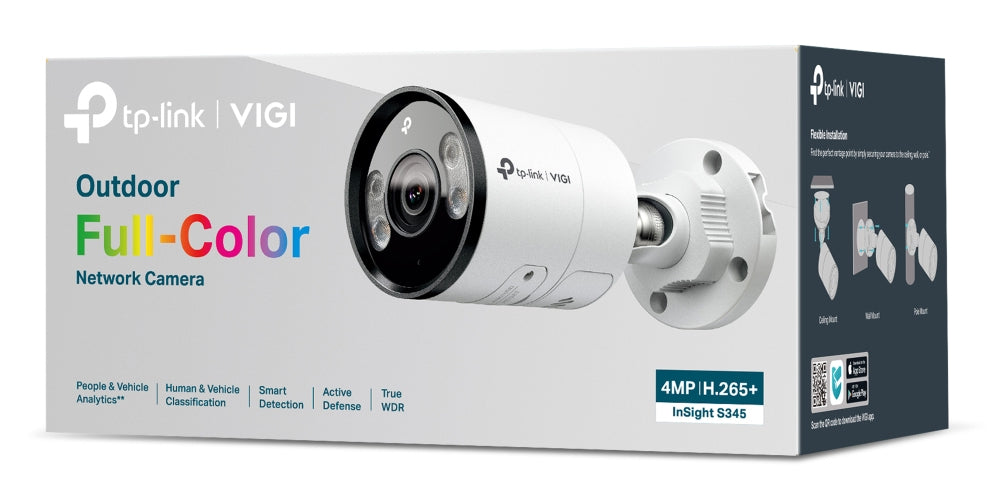 TP-Link INSIGHT S345 Caméra de Sécurité IP Extérieure Bullet 4 MP 2688 x 1520 pixels