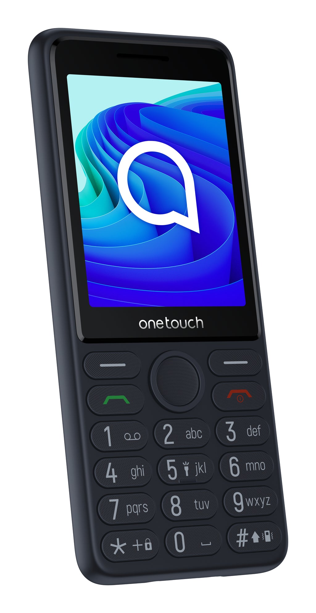 TCL OneTouch 4042S Téléphone pour Seniors, Écran 2.8", Double SIM, Noir