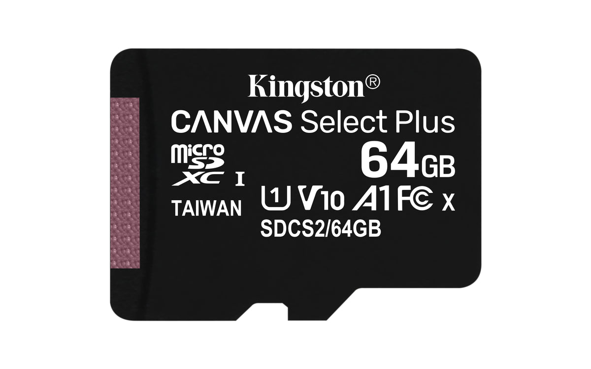 Kingston Canvas Select Plus microSDXC 64GB 100MB/s - vue 3